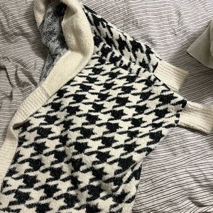 Anthropology hounds tooth sweater